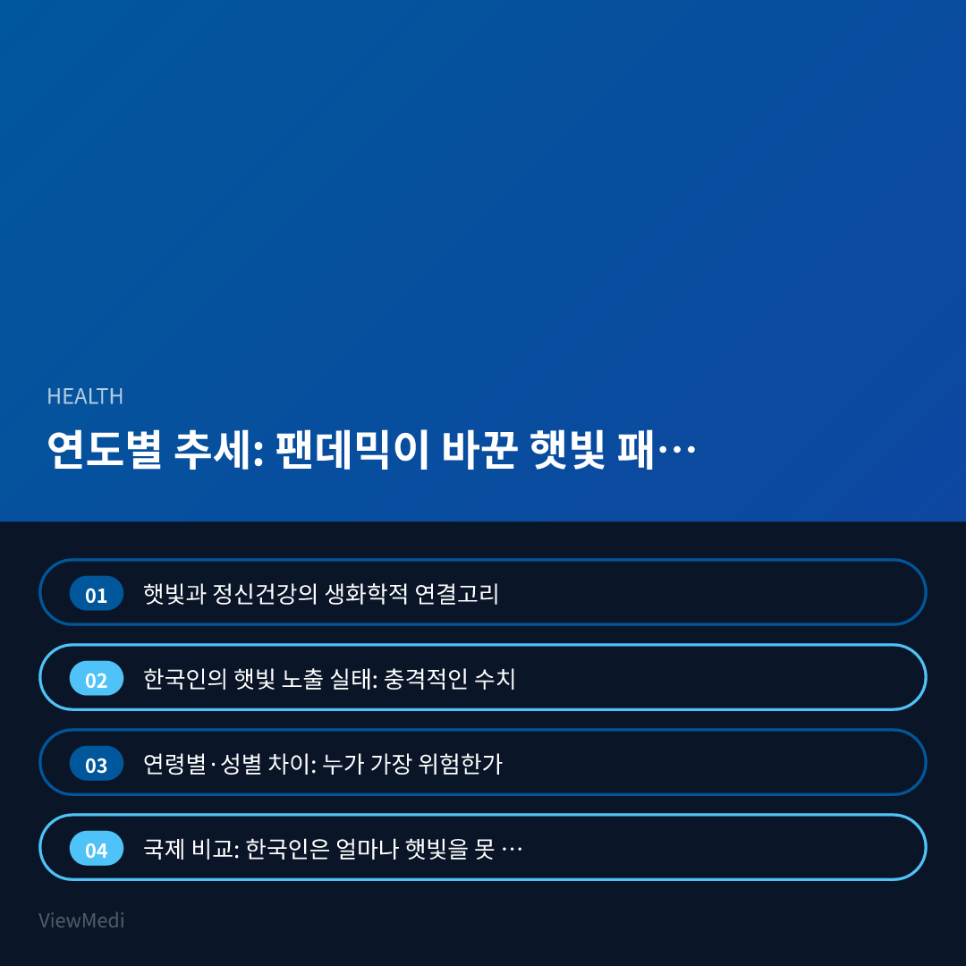 광합성의 효과: 햇빛이 정신건강에 미치는 과학적 증거 이미지 3