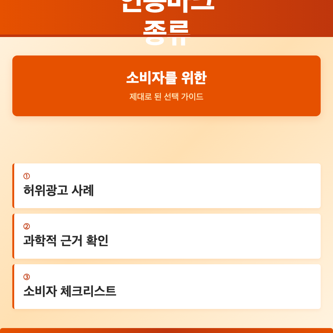 건강기능식품 허위과장 광고 판별, 이것만 알면 속지 않습니다 이미지 3