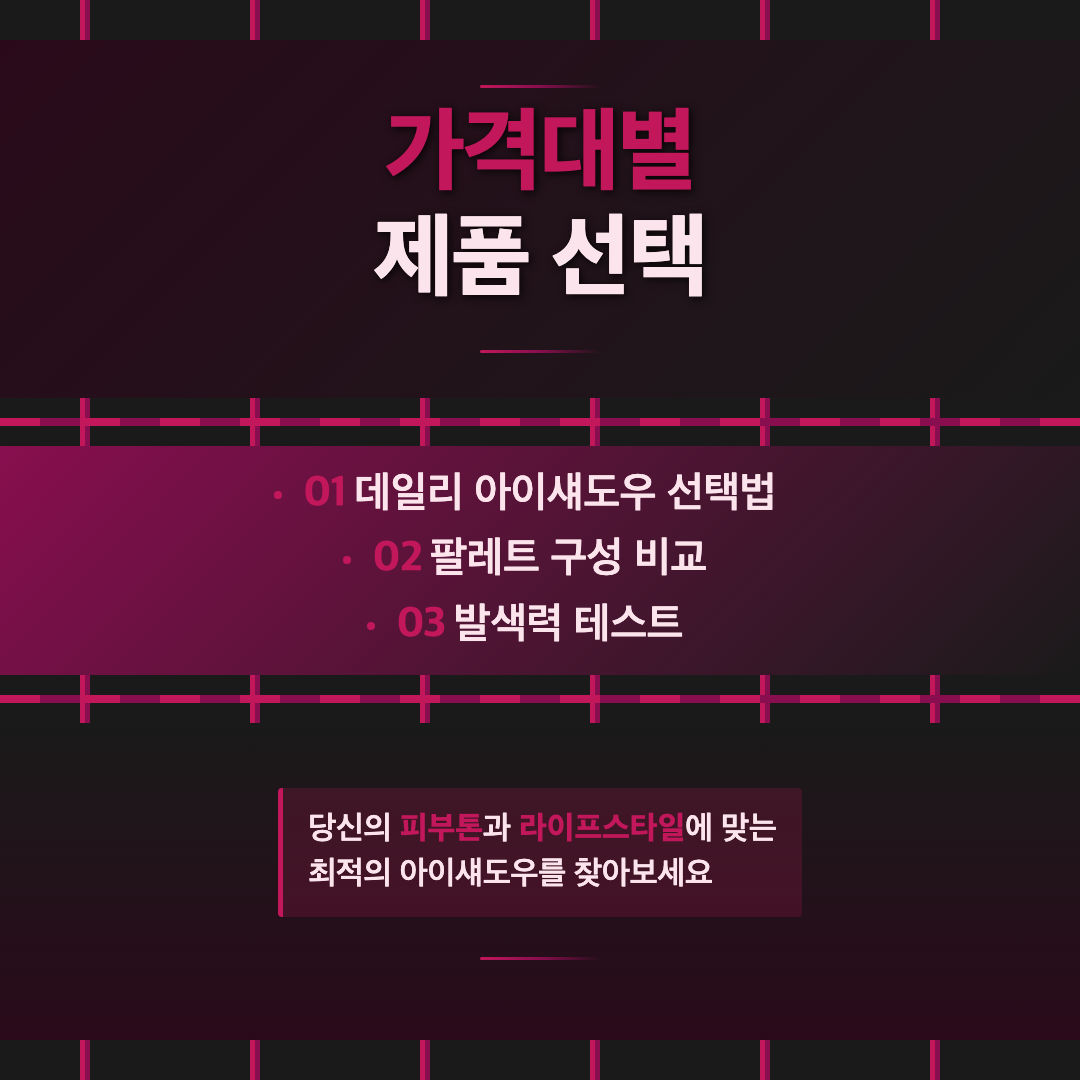 아이섀도우 팔레트 추천, 데일리 룩을 위한 현명한 선택 가이드 이미지 3
