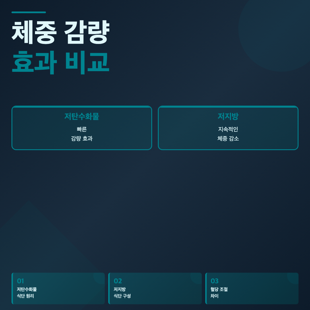 저탄수화물 vs 저지방 식단 비교 | 효과와 방법 완전 분석 이미지 3
