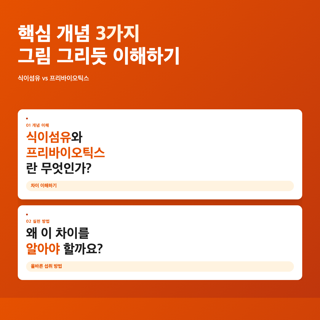 식이섬유 vs 프리바이오틱스 차이와 올바른 섭취 방법 안내 이미지 3