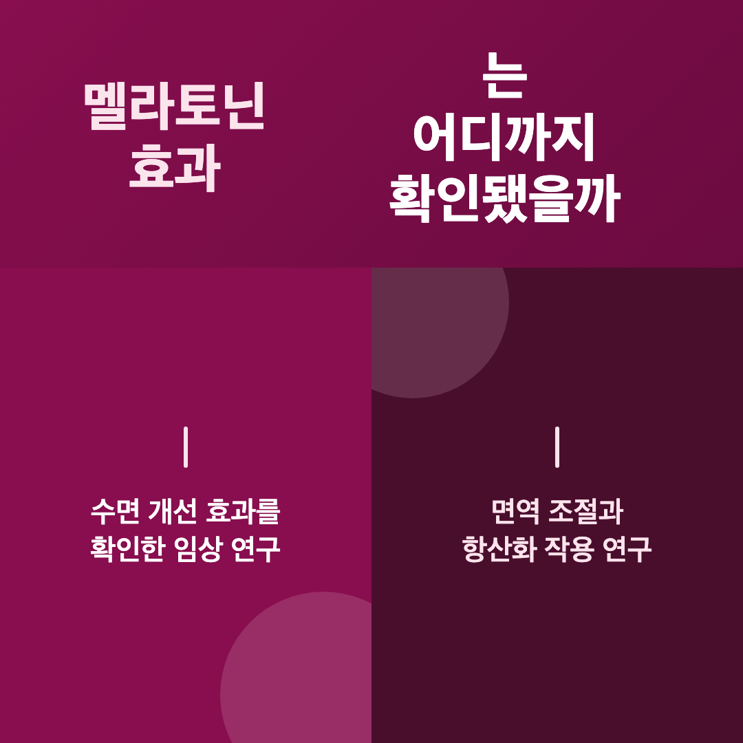 멜라토닌이 체내에서 작동하는 방식 - 멜라토닌 효과