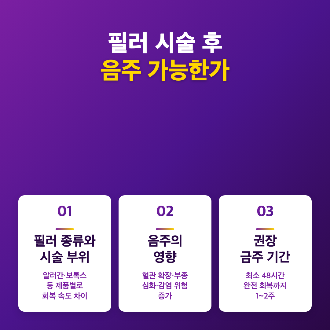 필러 시술 후 음주가 문제가 되는 이유 - 필러 시술 후 음주 가능한가